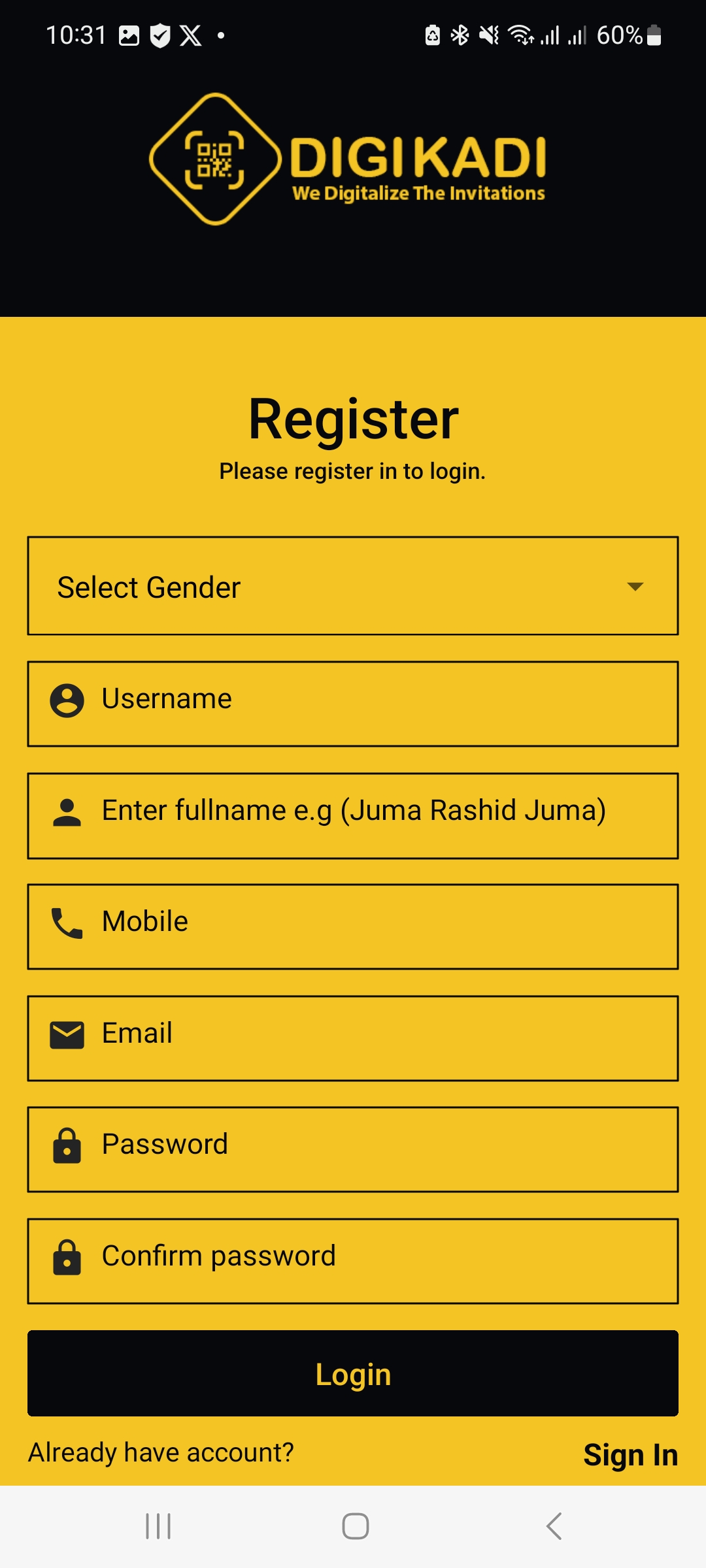 Digikadi event dashboard